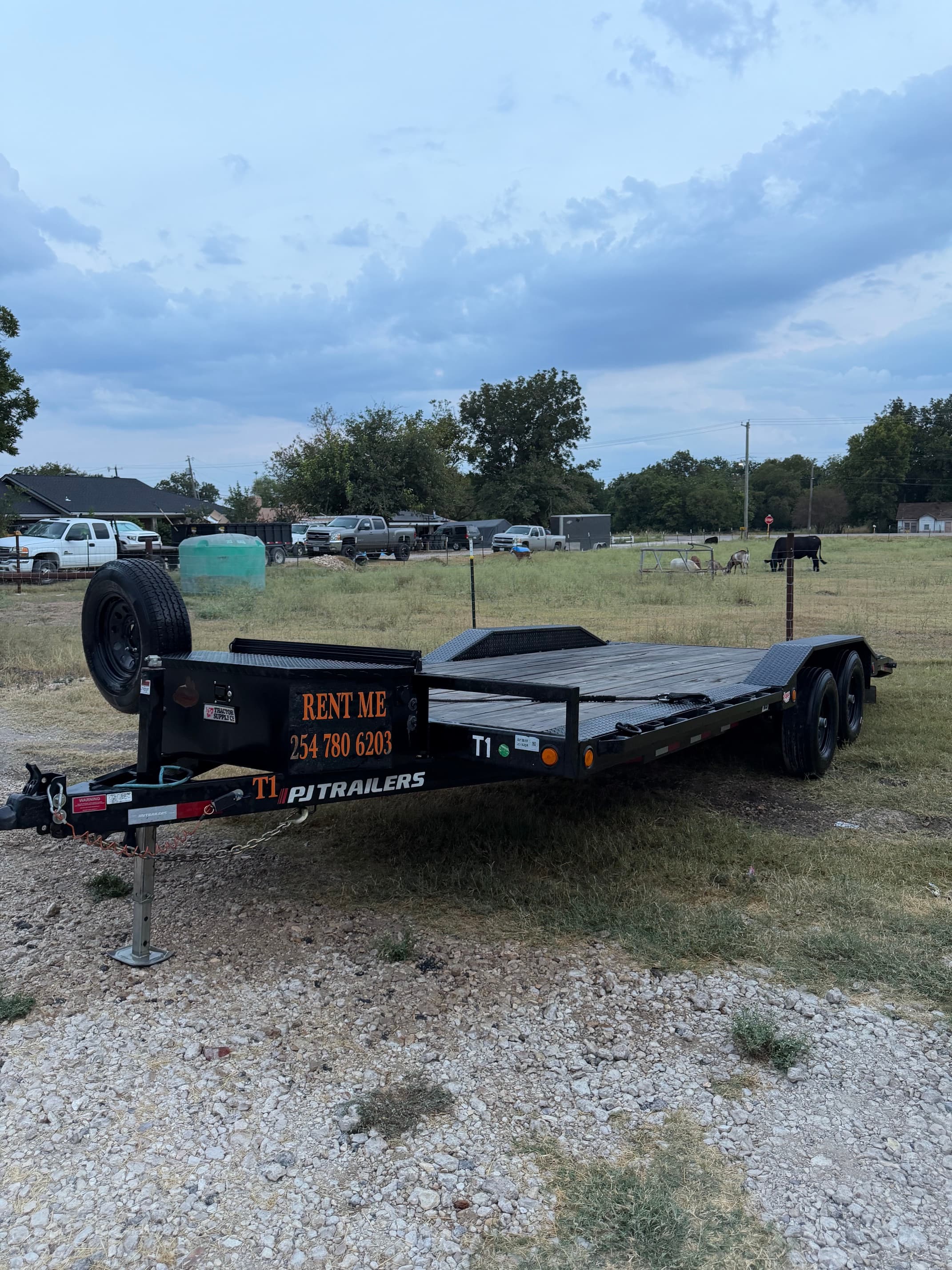Trailer ready for rental at ChavezRentals